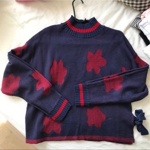 Super cute mock neck sweater.